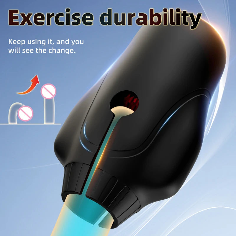 Male Masturbator Sex Toys for Men Glans Trainer Vibrator with 10 Rotation Licking Vibration Pocket Pussy Stroker Adult Sex Toy