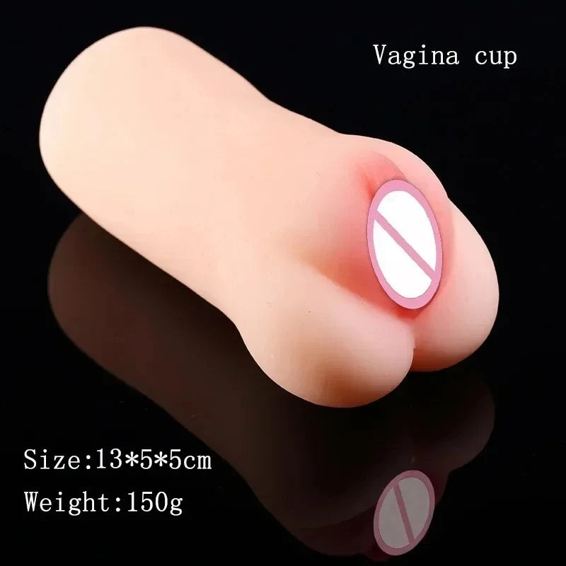 Realistic Male Masturbator Sex Toy - Oral Anal Ass Simulation Adult Game for Men Vagina Pussy Masturbation Cup Erotic Products