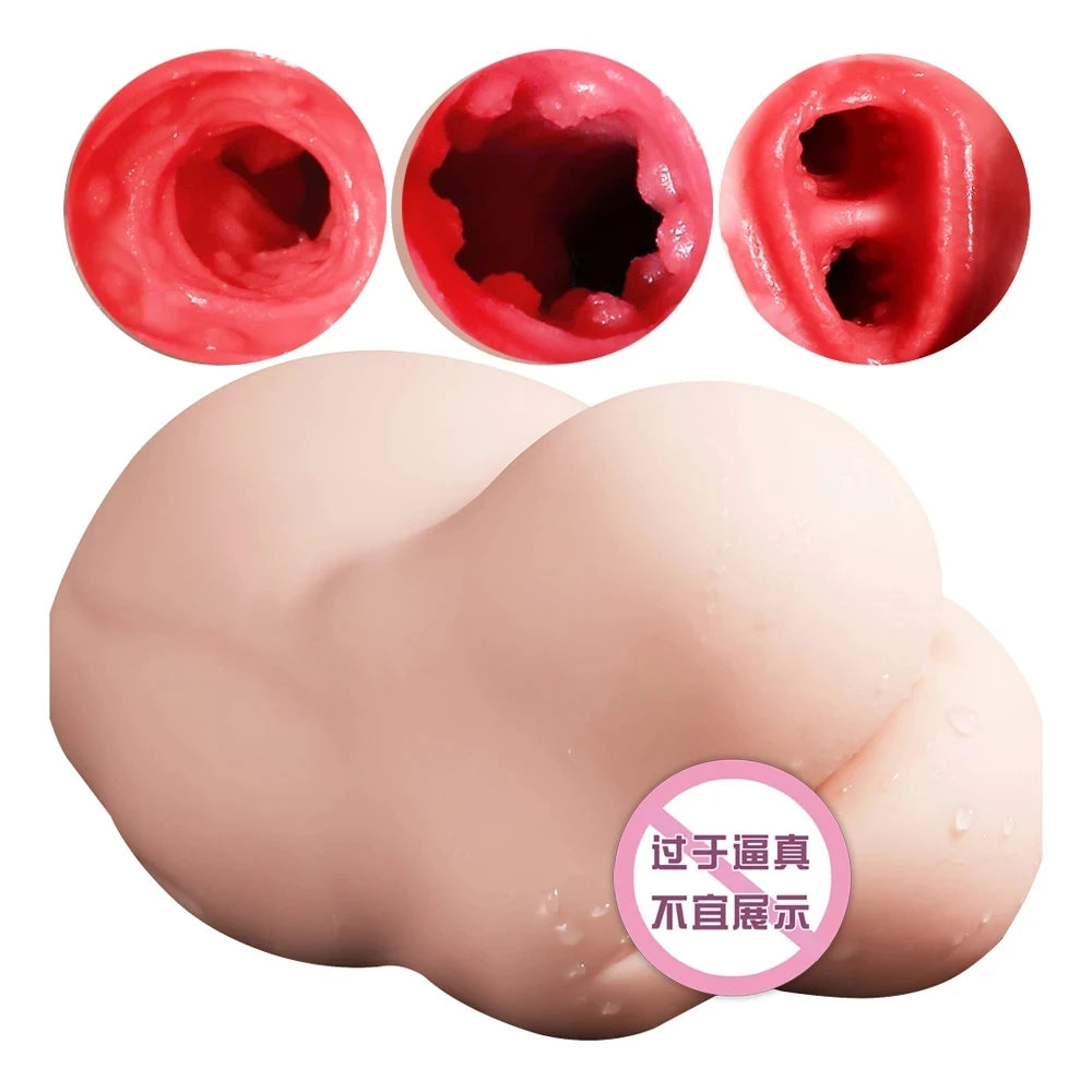 Vagina Real Pussy Male Masturbator Sex Toys For Men Adult Sex Products Penis Stimulator Pocket Cup Rubber Butt Anus Ass Toy Shop