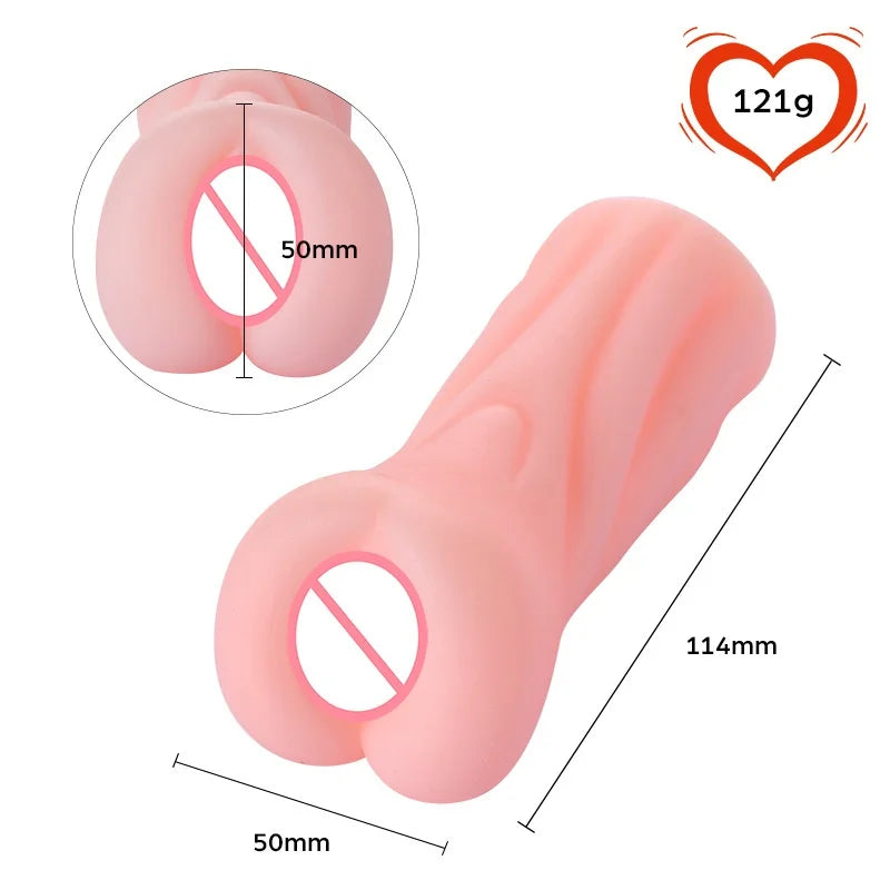 Realistic Male Masturbator Sex Toy - Oral Anal Ass Simulation Adult Game for Men Vagina Pussy Masturbation Cup Erotic Products