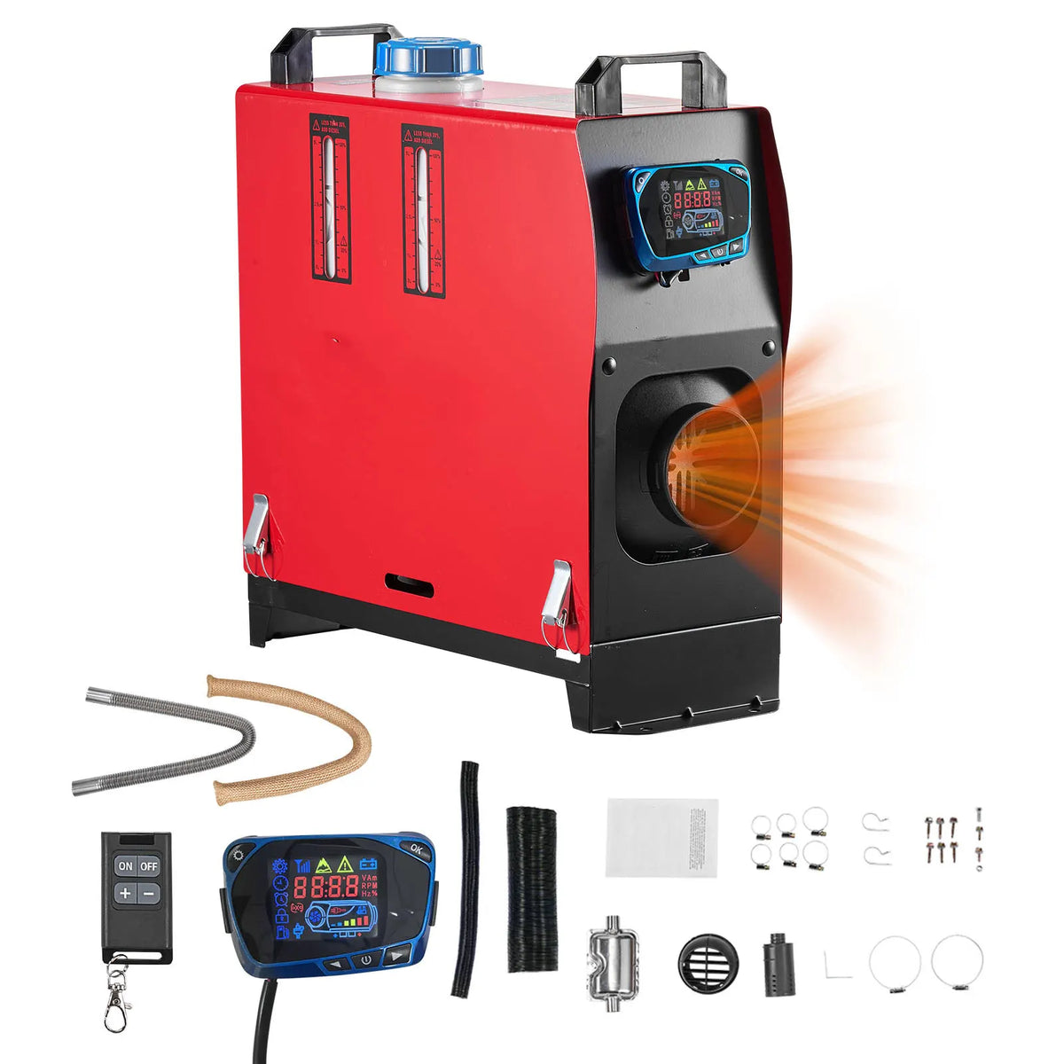 8KW All-in-One Diesel Air Heater with LCD Controller