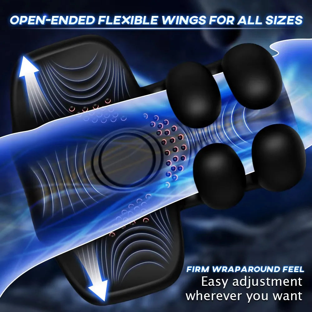 Male Masturbator Sex Toys for Men Penis Stroker Glans Mens Vibrator with Clamping Vibrating Modes Penis Trainer Blowjob Toy