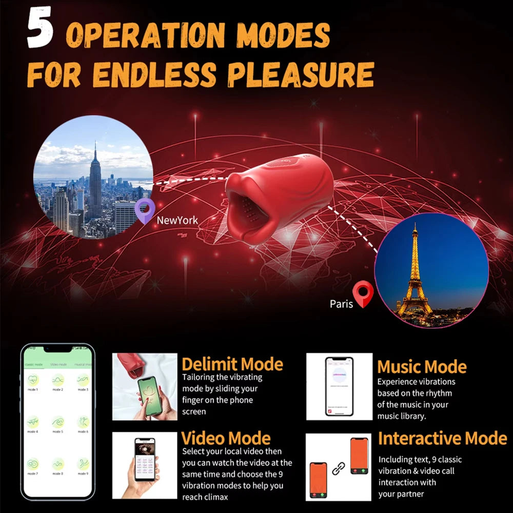 Male Sex Toys for Men Adult Toys Male Masturbator with 9 Vibration Modes Powerful Vibrating Penis Training Device, Male Sex Toy