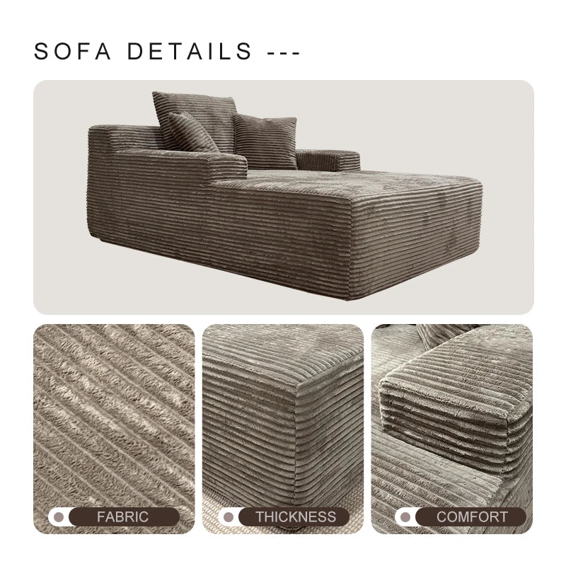 Boneless Modular Compression Sofa Set Modern Combination Apartment Villa Living Room Fabric Furniture