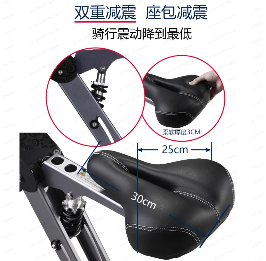 ES32 Electric Scooter 3 Wheels Foldable Trike with Seat for Adults, Light Weight Mobility with Reverse Function and Key Switch