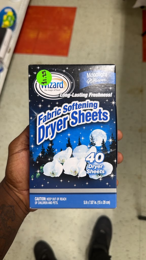 FABRIC SOFTENING DRYER SHEET