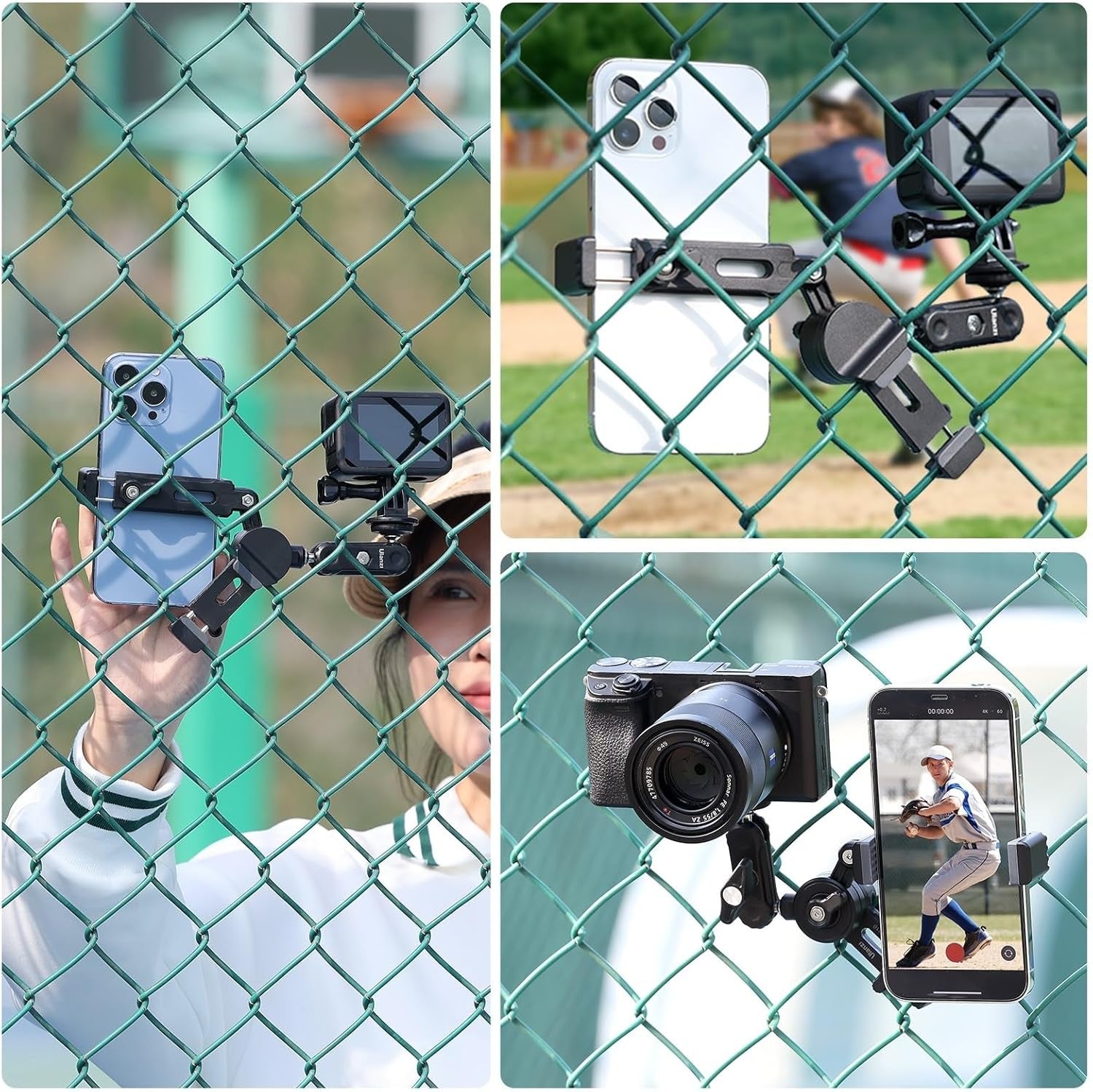 Baseball Fence Mount Holder for Action Cameras - ULANZI CM010