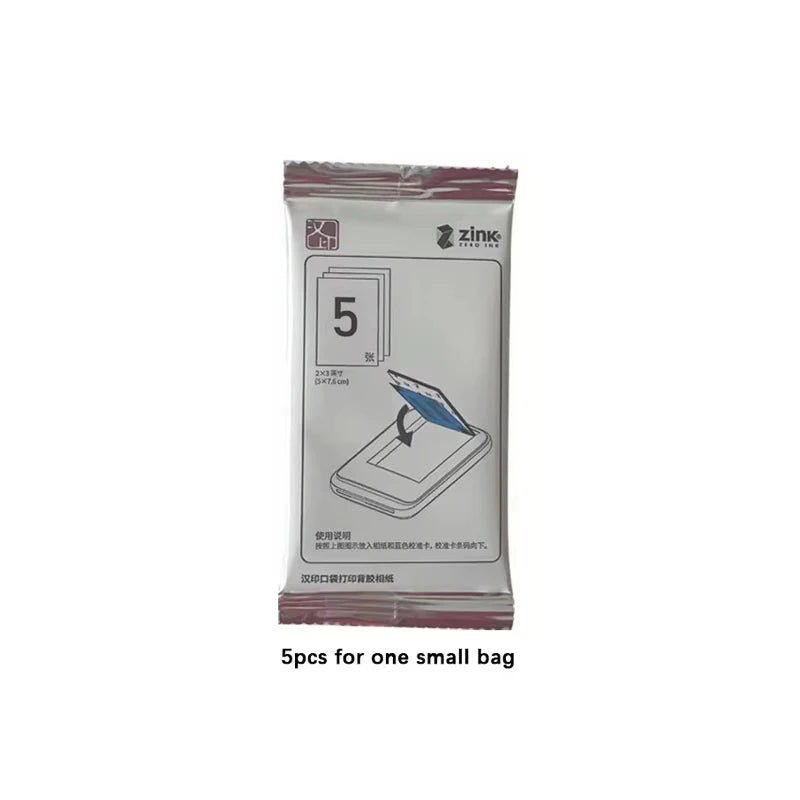 Photo Paper 2X3 Inch Sticky-Backed Photo Paper for HPRT MT53 Pocket Photo Printer