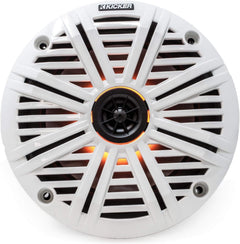6.5" LED Marine Speakers (3 Pair) White Salt Water Grills OEM Replacement Speakers