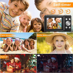 HD 2.4 Inches 1080P Digital Camera Rechargeable Cameras with 16X Zoom Compact Camera 44MP Cameras for Kids Girls Camera Digit