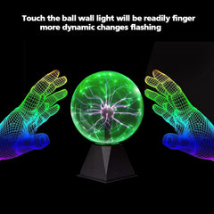 Mcoplus 7Inch Green Plasma Ball, Plasma Lamp/Light, Plasma Electric Nebula Li...