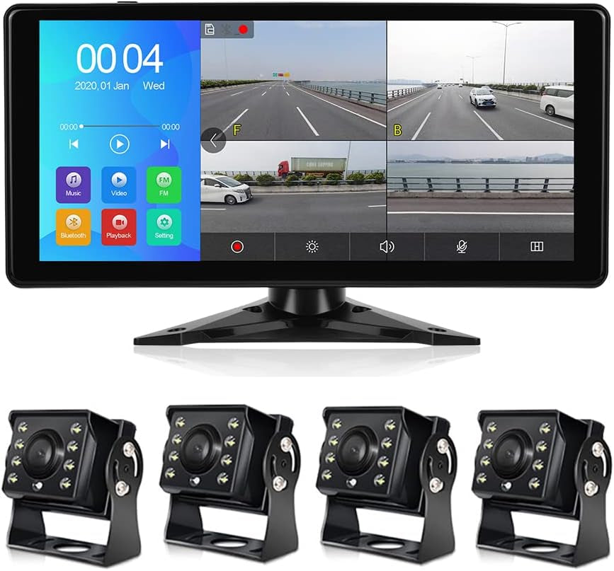 Car Backup Cameras System with 4K 10.36