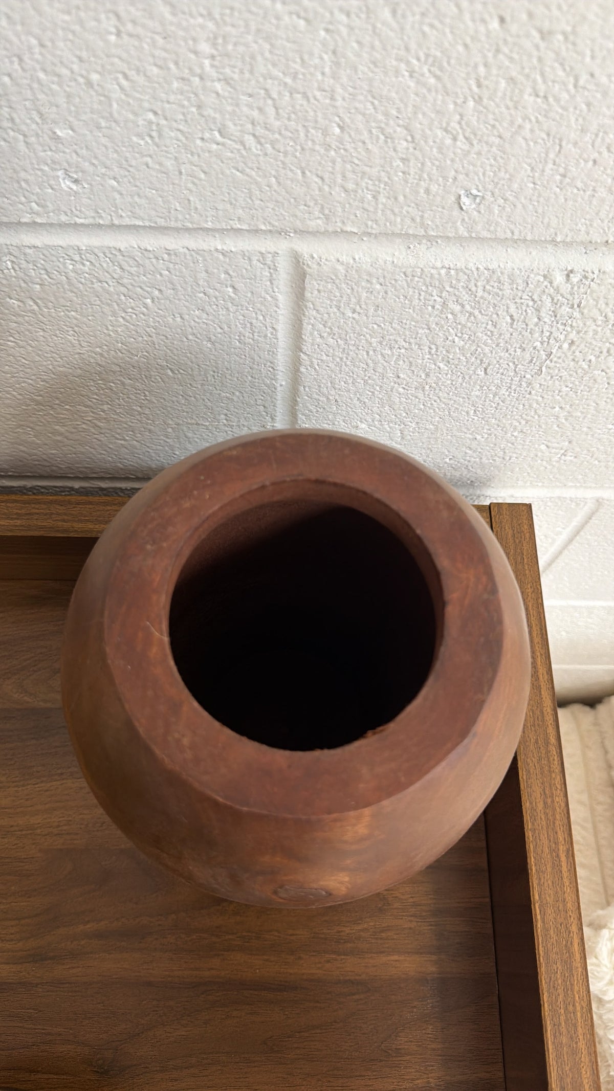 Rustic Wooden Decorative Vase