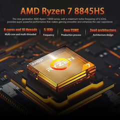 CRELANDER Laptop  Ryzen 8845HS Processor 8Cores 16 Thread 16 Inch LCD 2560*1600-165HZ DDR5 Notebook Computer Gaming Laptops