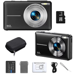 HD 1080P Digital Camera 2.4 Inches Rechargeable Cameras with 16X Zoom Compact Camera 44MP Cameras for Kids Girls Camera Digit